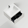 Salini Touch Тумба 60х50х32см., подвесная, с раковиной, 1 ящик, гор. фрез., цвет: Сreamy
