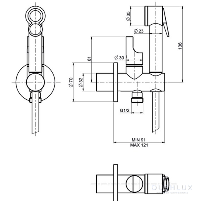 Carlo Frattini Collettivita Гигиенический набор WC: однорычажный ...