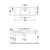 Duravit Vero Раковина 125x49см, подвесная, 1 отв., с переливом, цвет: белый