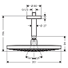 Hansgrohe Raindance Select S Верхний душ d300мм, 2jet (Rain, RainAir), G1/2, шарнирное соединение, потолочный, цвет: белый/хром