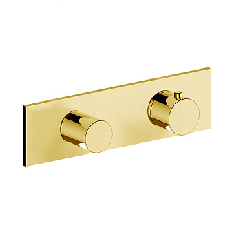 Fantini Venezia Смеситель для душа, термостатический, встраиваемый, цвет: Matt British Gold PVD