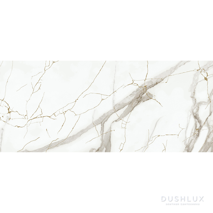 Фото Refin Prestigio Керамогранит 120x278см, универсальная, декор, цвет: Calacatta Lucido Craquelé