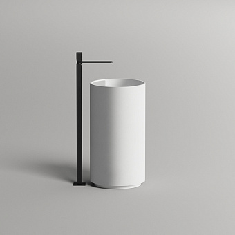 Salini Armonia Top 01 Раковина 45x45x85/90см., напольная, без отв., донный клапан "Up&Down", S-Sense, белый глянцевый