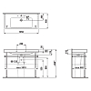 Laufen Pro S Раковина 105x46.5x9.5 см, 1 отв., подвесная/накладная, c переливом, цвет: белый