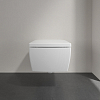 Villeroy&Boch Memento 2.0 Унитаз 37.5х56х34.5см., подвесной, безободковый, с сиденьем, цвет: альпийский белый