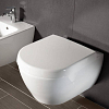 Villeroy&Boch Subway 2.0, Биде подвесное, 1 отверстие под смеситель, с переливом, 37x56.5см, с антигрязевым покрытием CeramicPlus, цвет: белый