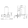 Dornbracht CL.1 Смеситель для раковины, излив: 19.8см, встраиваемый, цвет: Dark Platinum matt