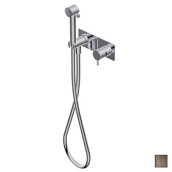 Ritmonio Toilet accessories Гигиенический душ со смесителем, настенный, цвет: Brushed Dark Bronze
