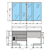 Effegibi Yoku SH Glass Сауна&Хаммам 342x170h214см, в нишу, цвет: на выбор