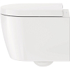 Duravit ME by Starck Комплект: унитаз подвесной Compact Rimless, 37x48см 253009 + сиденье с микролифтом: 002019, цвет: белый