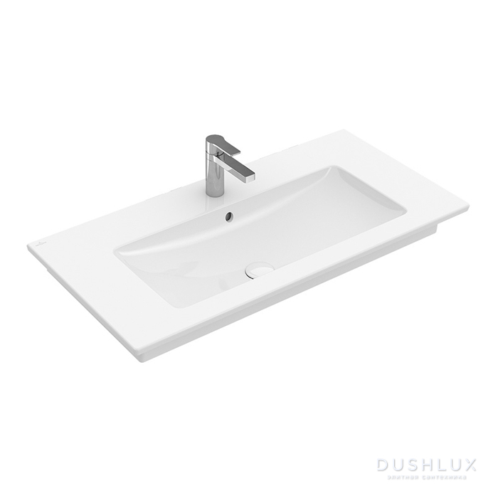 Фото Villeroy & Boch Venticello Раковина для мебели 100х50см., с 1 отв., врезная сверху, цвет: альпийский белый