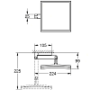 Grohe Selection Cube Зеркало косметическое подвесное, цвет: хром