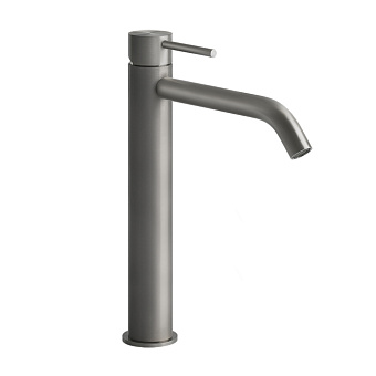 Gessi Flessa Смеситель для раковины высокий, без донного клапана, цвет: шлифованная сталь