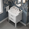 Kerama Marazzi Pompei Раковина 60х50х26.5см., подвесная, мебельная, 1 отв., с переливом, цвет: белый глянцевый