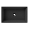 Alice Spy Rectangular Раковина 60x38х12см., накладная, без отв., цвет: чёрный матовый
