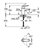 Grohe Eurosmart Cosmo Смеситель для раковины, на 1 отв., цвет: хром