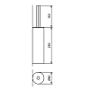 Fantini Venezia Ершик для унитаза, подвесной, цвет: Nickel PVD