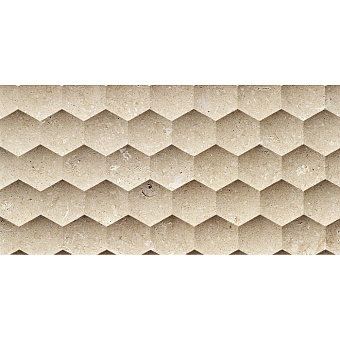 ithos Design Geometric Натуральный камень 120x60x2см, настенный, материал: мрамор travertino latino/favo