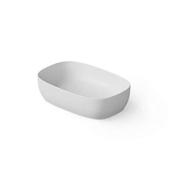 Dea Design Washbasins Раковина 55x36x14см., накладная, без отв., Solid Surface, цвет: White №18