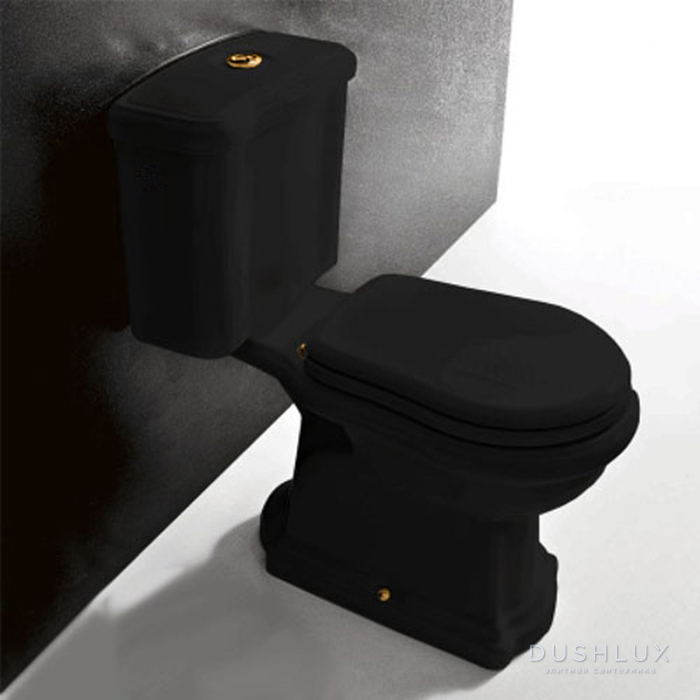 Kerasan Retro Унитаз моноблок 72х38.5см, слив в стену, фурнитура цвета ...