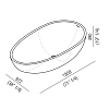 Agape Spoon XL Ванна 180.9x97.2x49см., цвет: белый/светло-серый