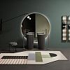 Antonio Lupi Plisse Раковина 47x85 см, напольная, слив в пол, с сифоном, дон клап и гибк шланг, Flumood, цвет: Steel powder