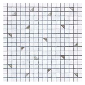 Sicis Colors Мозаика 29.5x29.5см, универсальная, стекло, цвет: cloudwhite/vis one