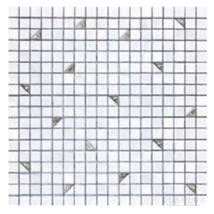 Фото Sicis Colors Мозаика 29.5x29.5см, универсальная, стекло, цвет: cloudwhite/vis one