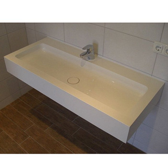 Keuco Edition 300 Раковина 125x52.5 см, 1 отв., цвет: белый