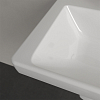 Villeroy&Boch Subway 3.0 Раковина 55х44х16.5см., 1 отв., подвесная, с антигрязевым покрытием CeramicPlus, с переливом, цвет: альпийский белый