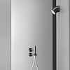 CEA Design FREE IDEAS Верхний душ 10см, настенный, поворотный, 1 режим, Rain jet, Delrin®, цвет: PVD черный сатинированный