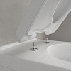 Villeroy&Boch O.novo Унитаз 56x36см., подвесной, безободковый, с гориз. выпуском, с сиденьем микролифт, цвет: альпийский белый