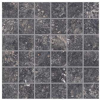 Provenza Unique Bleu Керамогранит 30x30x0.95см, глазурованный, универсальная, цвет: Mosaico Anthracite Ancienne Natural