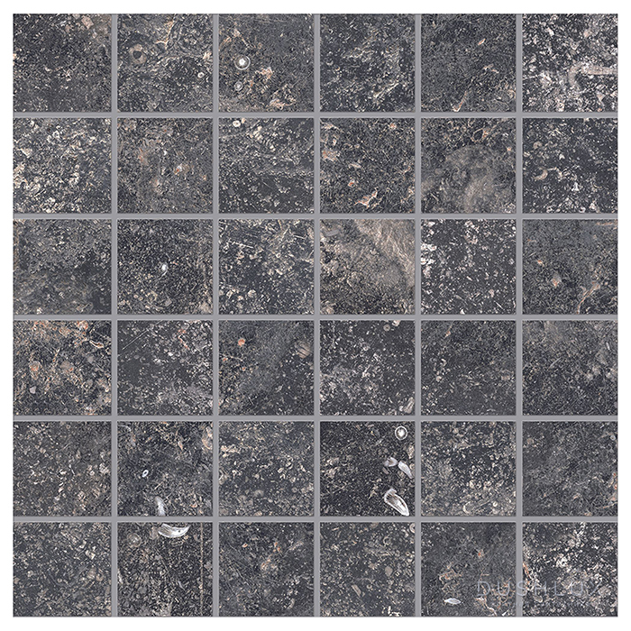 Фото Provenza Unique Bleu Керамогранит 30x30x0.95см, глазурованный, универсальная, цвет: Mosaico Anthracite Ancienne Natural