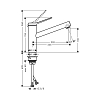 Hansgrohe Zesis M33 Смеситель для кухни, 1 отв., цвет: хром