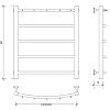 Secado Милан 1 К Полотенцесушитель 50x60 см, электрический, цвет: хром