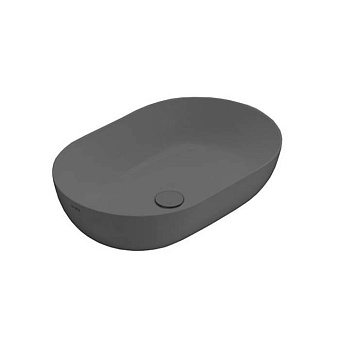 Globo T-Edge Раковина накладная 60х41см., без отв., цвет: Smoke