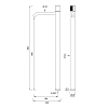 CEA Design DUET Смеситель для раковины, высокий, 1 отв., цвет: нержавеющая сталь