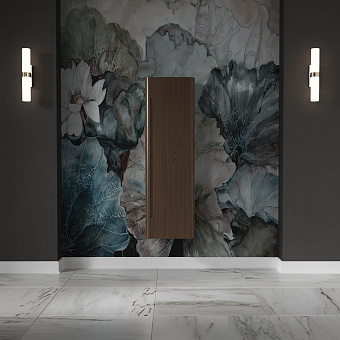 Kerasan Waldorf Колонна подвесная 40x35x129 см, с дверкой, петли справа DX, цвет: темный орех
