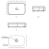 Cielo Shui Comfort Раковина 60x43x13 см, 1 отв., накладная, цвет: белый глянец