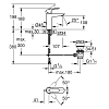 Grohe BauEdge, Смеситель для раковины с донным клапаном, цвет: хром