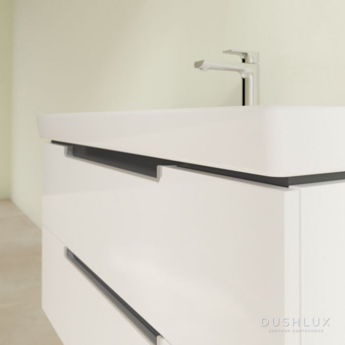 Фото Villeroy&Boch Subway 2.0, Тумба подвесная под раковину, 1 x коробка с аксессуарами 2, 2 выдвижных отделения, 98.7x52x 44.9см., с антигрязевым покрытием CeramicPlus