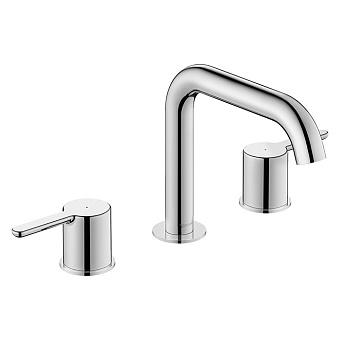 Duravit C.1 Смеситель для раковины, 3 отв., излив 160 мм, цвет: хром
