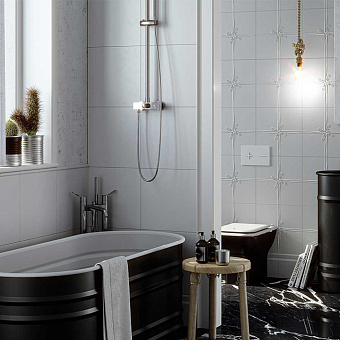 laDiva Margherita 01 Керамическая плитка 40x40см, настенная, квадрат, цвет: panna