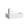 Laufen Kartell Раковина 46х28х12 см, 1 отв., без перелива, со скр. сливом, цвет: белый