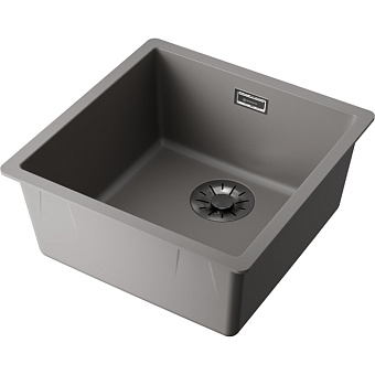 Omoikiri Yamakawa 45-Integra Кухонная мойка 45.6x20x45.6см.,встраиваемая, цвет: leningrad grey
