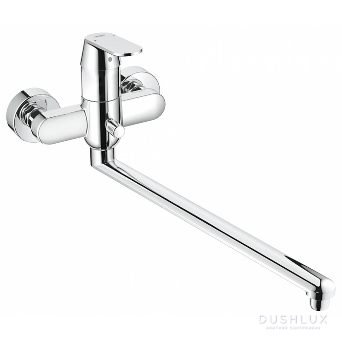 Фото Grohe Eurosmart Cosmopolitan Смеситель для ванны, настенный, излив: 46см, цвет: хром