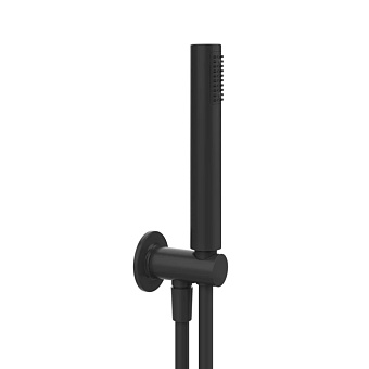Gessi Inciso Shower Душевой комплект, состоящий из вывода воды на1/2", держателя, шланга 1,50 м и душевой лейки сзащитой от известкового налёта, цвет: black XL