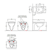 Devon&Devon Westminster Унитаз подвесной 35x54см, цвет: белый