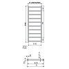 Neoinox Eco Полотенцесушитель 94x53см, водяной для ГВС, цвет: белый матовый